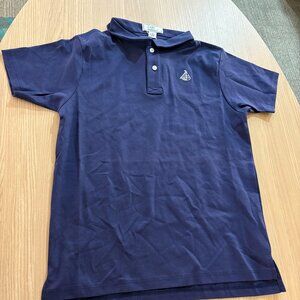 CPC Childrenswear Henry Short Sleeve Polo Shirt 14 Medieval Blue Pima Cotton NWT